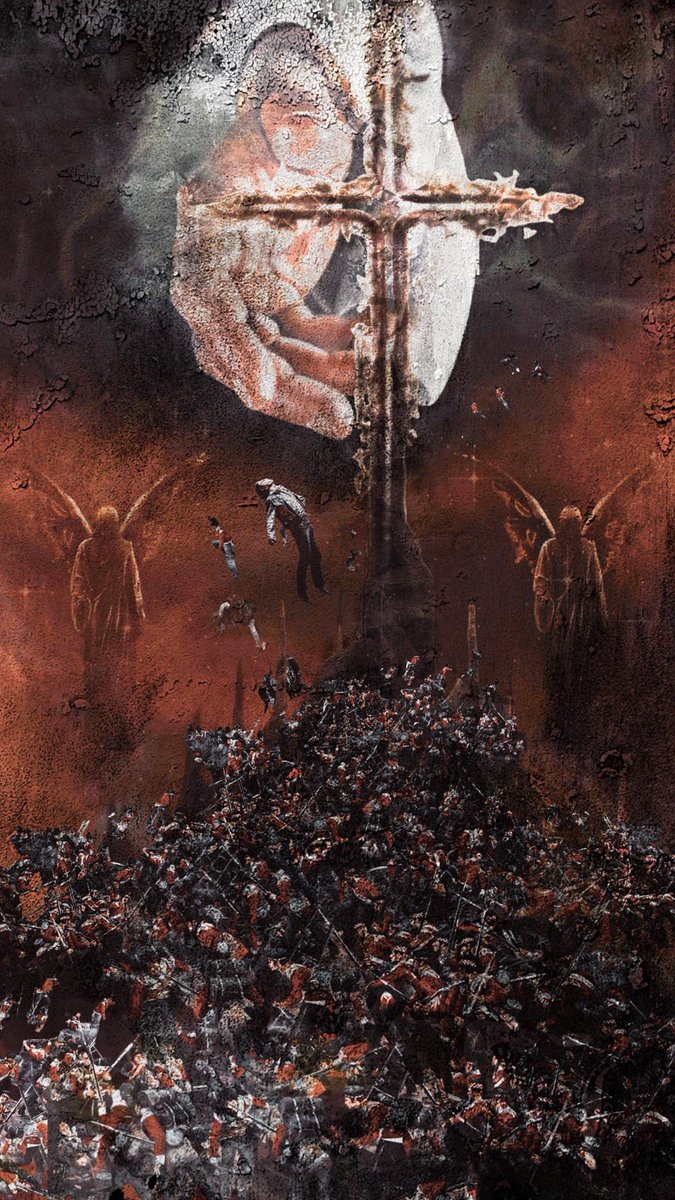 In the last days people will fight over the cross, trample each other down instead of helping each other and finding the way to the king of kings the Lord of Lords Jesus Christ. "Repent before its too late" The name of this art is "Rapture"
Made by me🙏🏻