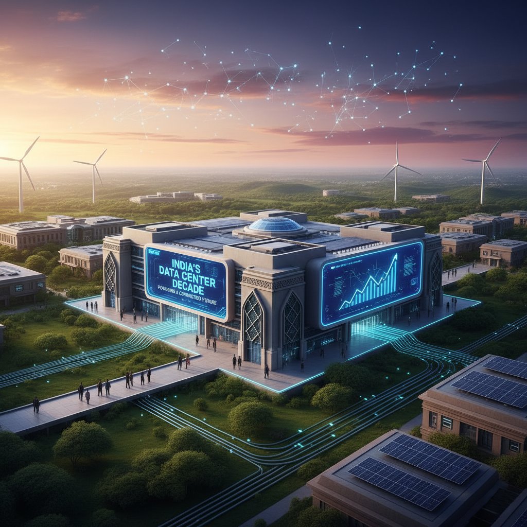 rohantantia's tweet image. 1️⃣ | India’s Data Center Decade Begins 🌆⚡

👉India’s next infrastructure revolution isn’t in highways or ports - it’s in data centers. 
👉These digital fortresses are the invisible powerhouses driving cloud, AI, fintech, streaming, and everything that makes India’s digital…