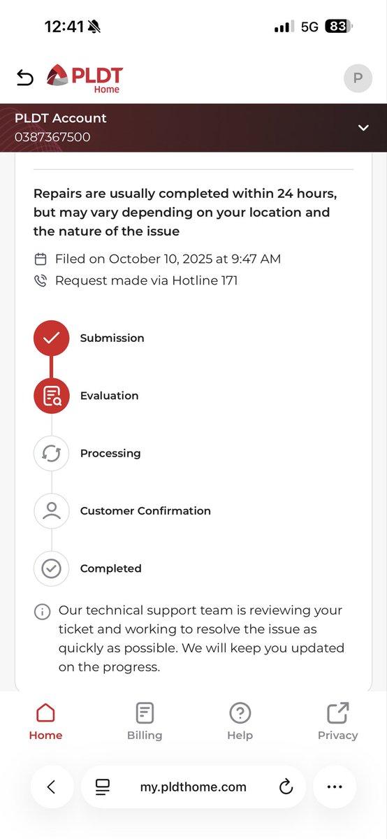 JansenPaolo's tweet photo. @PLDT_Cares  How did the repair request tagged completed when nobody even called us to verify or confirm about the problem? 5th day today since I requested wtf https://t.co/uU2Oy4aJsF