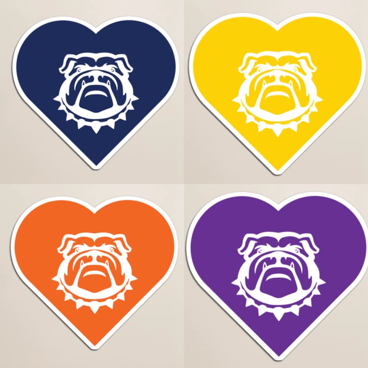 MascotDesigns1's tweet image. Our bulldog mascot head design is available in different team colors &amp;amp; on many products!

#BuyIntoArt #Bulldogs #Georgetown #Yale #Gonzaga #Butler #SWOSU #Adrian #Bryan #SCState #FerrisState #UNCAsheville #MississippiState #Samford #Dean #MinnesotaDuluth #Barton #Wingate