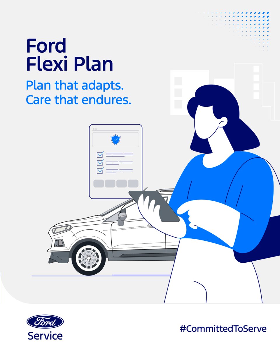 FordIndia's tweet image. Because every Ford deserves the right care. Ford Flexi Plan is built to provide customised service options, ensuring your car performs at its best for every journey.
#CommittedToServe