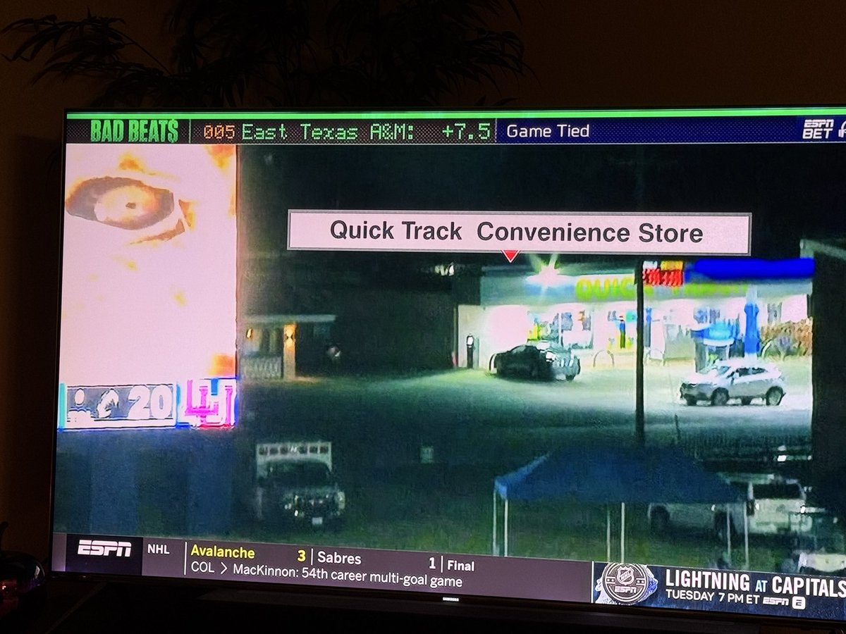 TomKula82's tweet photo. @notthefakeSVP  Your Bad Beats mocking of East Texas A@M play and gas station near their stadium— all time low class by you. SMH. https://t.co/FdnQX2cmio