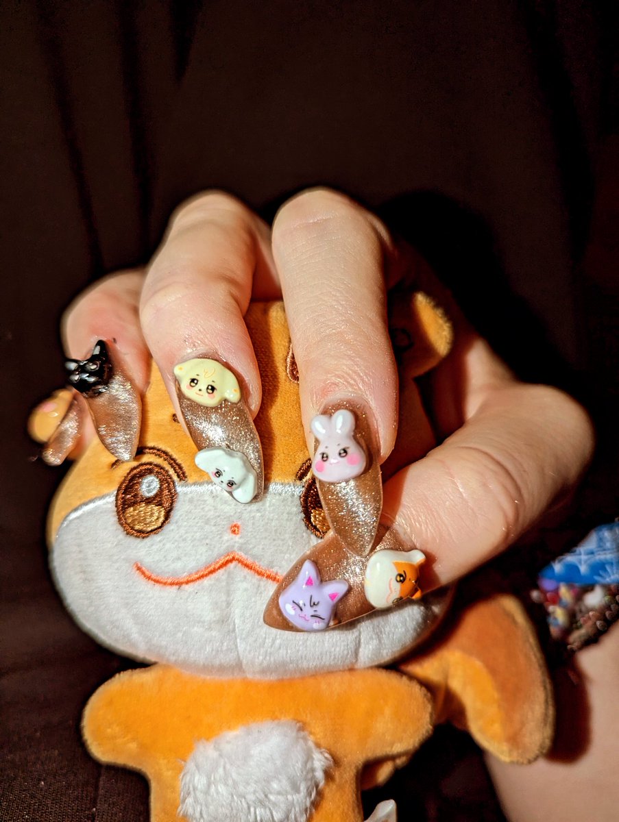 Sophie48932666's tweet image. New Ateez Nails for the Kobe Concert! 
🐿️🐱🐈‍⬛🐶🐕🐰🐥🐻

#ateez #nails #diynails #ateezjapan