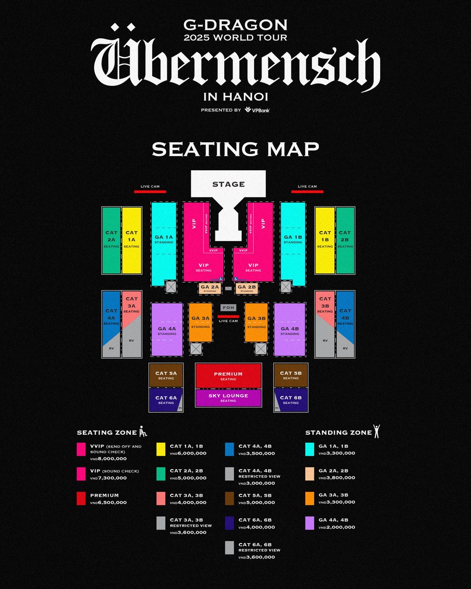 WTS

G-DRAGON 2025 WORLD TOUR [Übermensch] IN HANOI, presented by VPBank

🗓️8 NOVEMBER

—3x VVIP Tickets-With Sc+ Send off
—2x VIP Tickets 
—2x Premium Seats

Dm to buy📤
#GDRAGON #GD #ÜbermenschinHanoi #위버맨쉬 #GDRAGON2025 #GDWORLDTOUR2025 #GDWORLDTOURÜbermensch #GDinHANOI