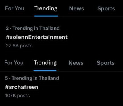 TrendForFREEN's tweet image. Trending 2 and 5 in Thailand trends. Everyone is so happy for this new beginning Freen🖤🫶

@Solenn_Ent
@srchafreen

SOLENN ENTERTAINMENT
#solennEntertainment
#srchafreen
#FreenSarocha