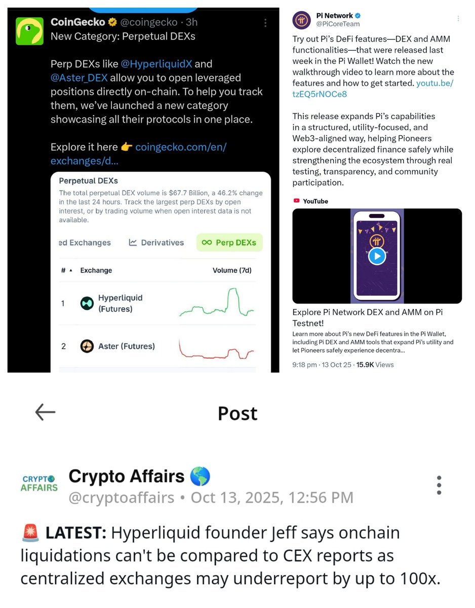 okere_eberechi's tweet image. CEXs can manipulate or compress their liquidation reports to reduce the appearance of market panic.
On the other hand, DEXs record every liquidation on-chain—no concealment

#PiNetwork24X7