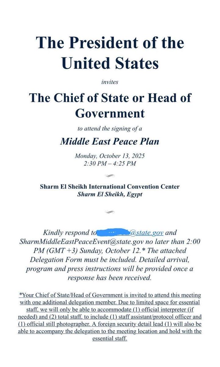 RealNetTechNerd's tweet image. I don’t know who needs to hear this, but Israel was not invited by President Trump to the peace deal. It feels like they’re setting up to say they didn’t sign it so they don’t have to abide by it.