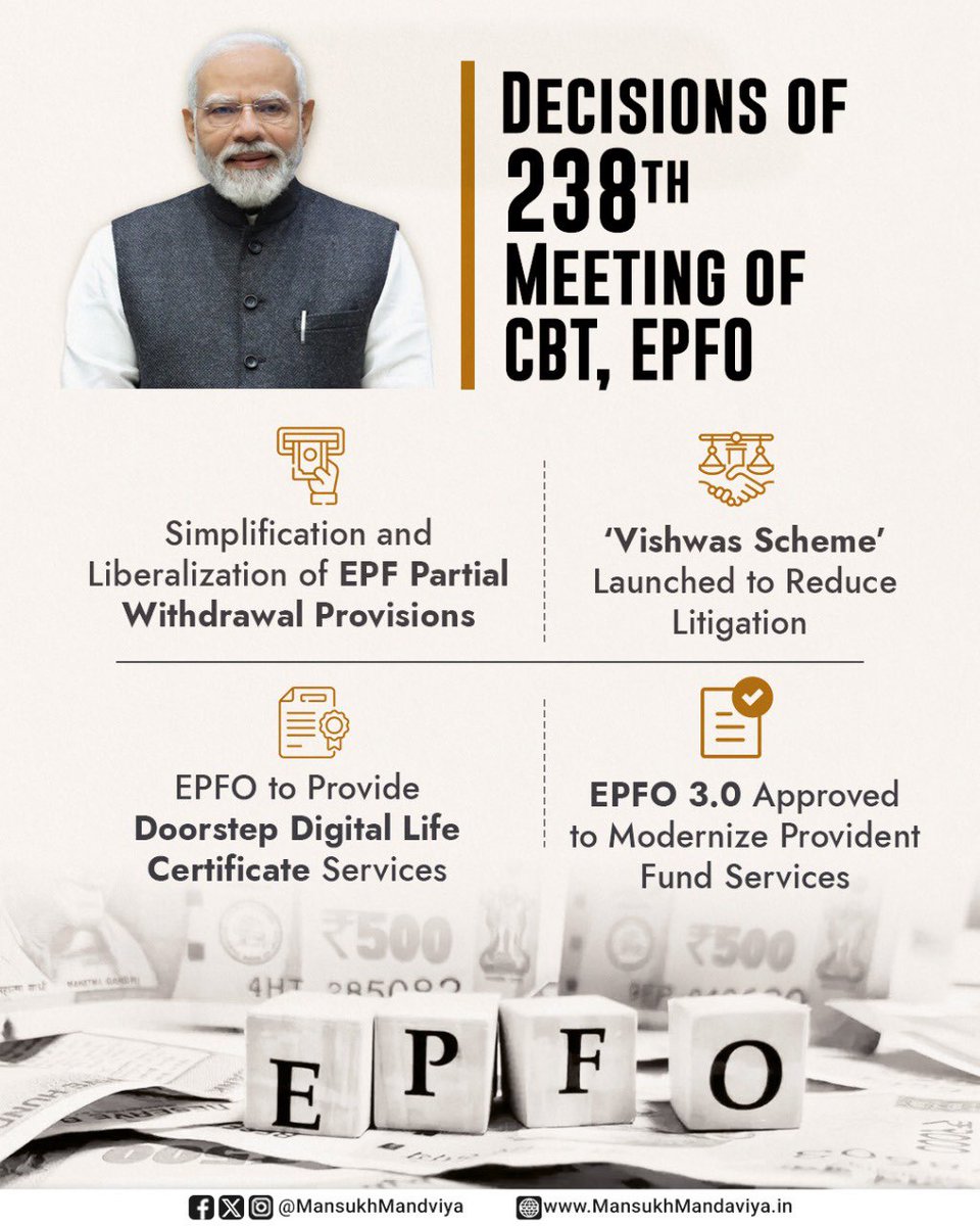 Fearing bulk EPF withdrawals, govt. has secured its debt by changing EPF rules.

Now, those laid-off can't withdraw their EPF until 12 months of unemployment.

As I say, EPFO is social security for the govt. not for the employees !

Wake-up salaried class !
#AbolishEPF