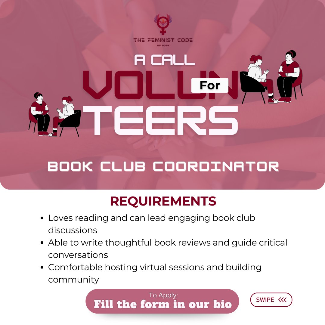 TheFeministcode's tweet image. 📩 All inquiries: admin@feministcode.com
💪🏽 Together, let’s uplift women & girls everywhere!
#TheFeministCode #VolunteerWithImpact #GirlsSupportingGirls