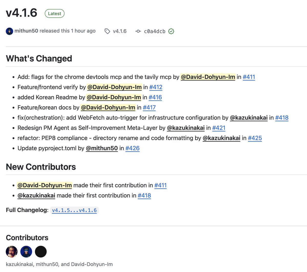 davidohyun's tweet image. Superclaude just released their new version!
And guess who&apos;s the contributor
