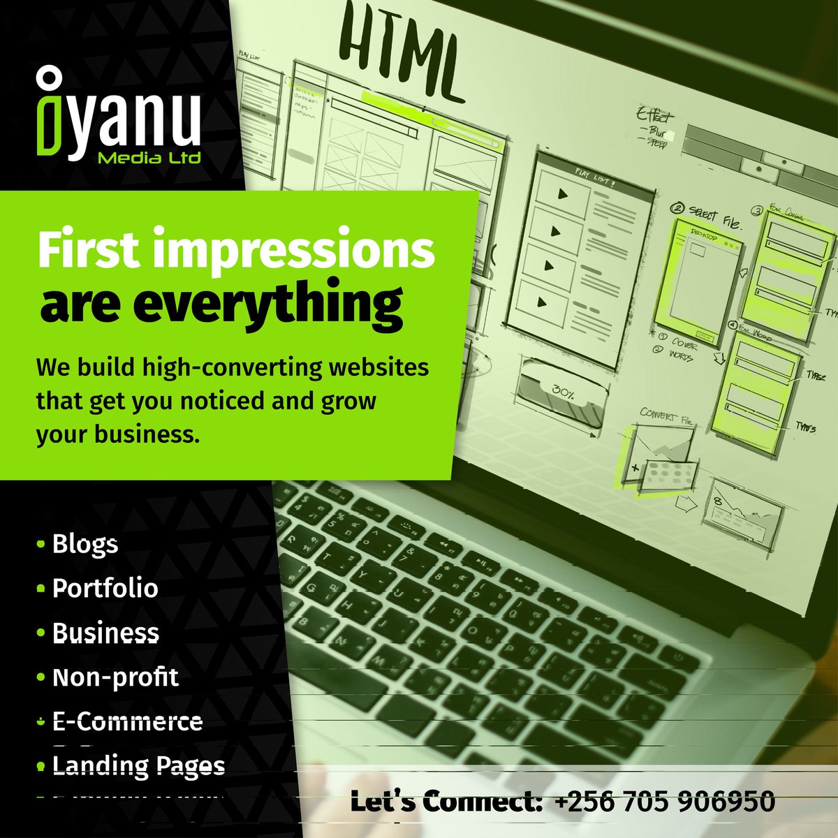 OjameAnthony's tweet image. A mobile-friendly business website with high search engine ranking can greatly grow your brand's visibility and boost sales conversions. WhatsApp me on 0705906950 and let's get your website designed.
#websitedesign #webdeveloper #uganda #kampala