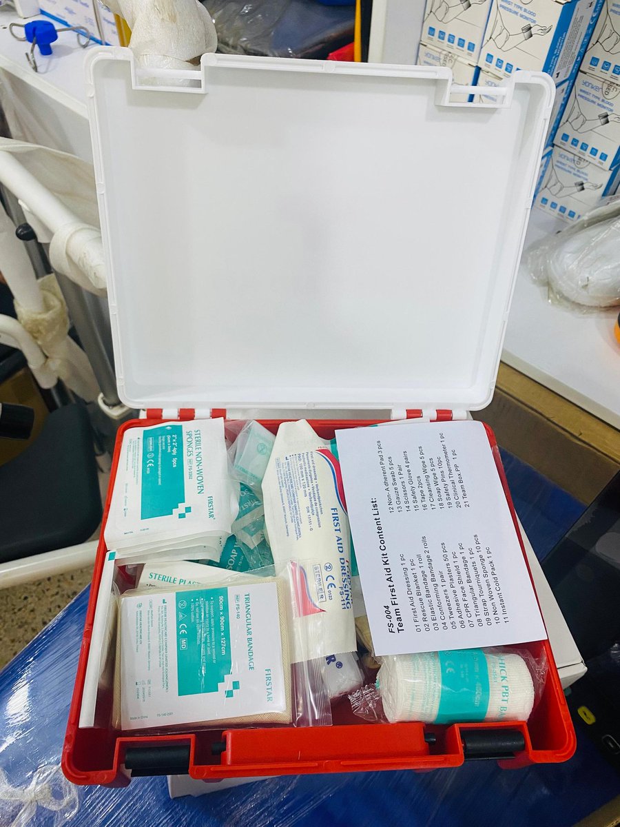 First aid stretchers and kits at affordable prices.
(For as low as 50k ugx you can get a first aid box) 
Call on 📞+256786399349