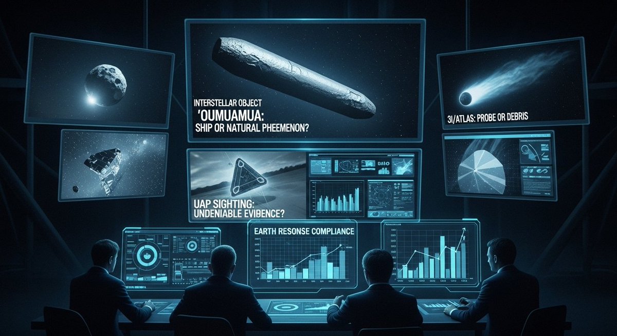 JimmyStark77's tweet image. They called &apos;Oumuamua a ship and 3I/ATLAS a probe. Don&apos;t be fooled by the space narrative! This is a dry run. The elite are using &apos;interstellar threats&apos; and UAP sightings (their own tech) to test our compliance. They&apos;re grading our reaction before the ultimate fake threat. #UFO