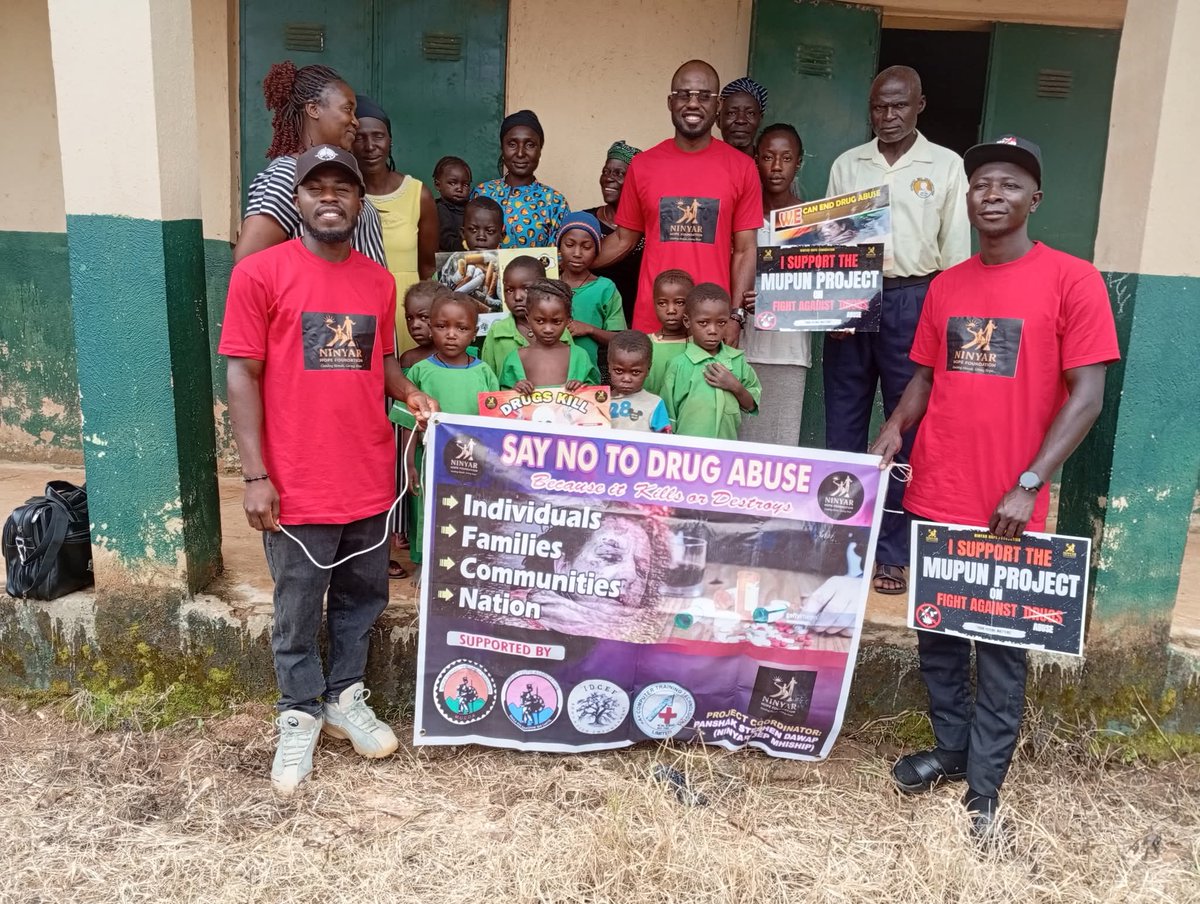 NinyarHope's tweet photo. 13/10/25
Today, we visited 8 primary schools across Mupun Land, Plateau State, Nigeria where we met amazing children and sensitized them on the dangers of drug abuse.
We love children dearly for they are the heartbeat of our mission and the hope of our future.
#HopeForAfrica https://t.co/kBgkmDqZvh