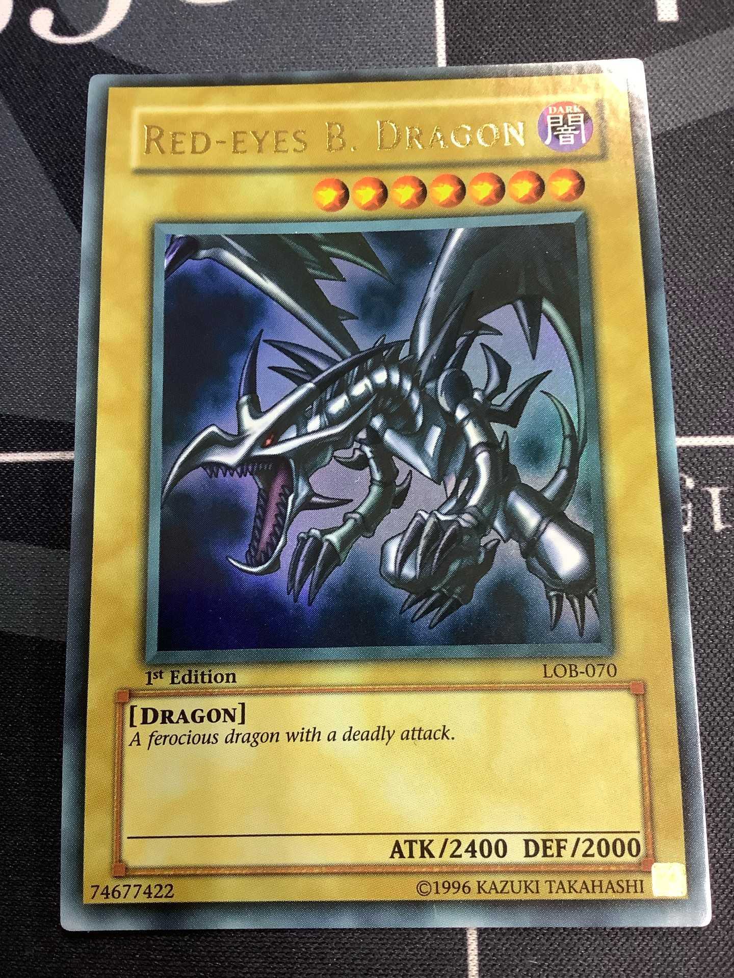 遊戯王　真紅眼の黒竜　1st Edition LOB-070 Amazon.co.jp: 遊戯王カード 英語版 RED-EYES B.DRAGON 真紅眼の