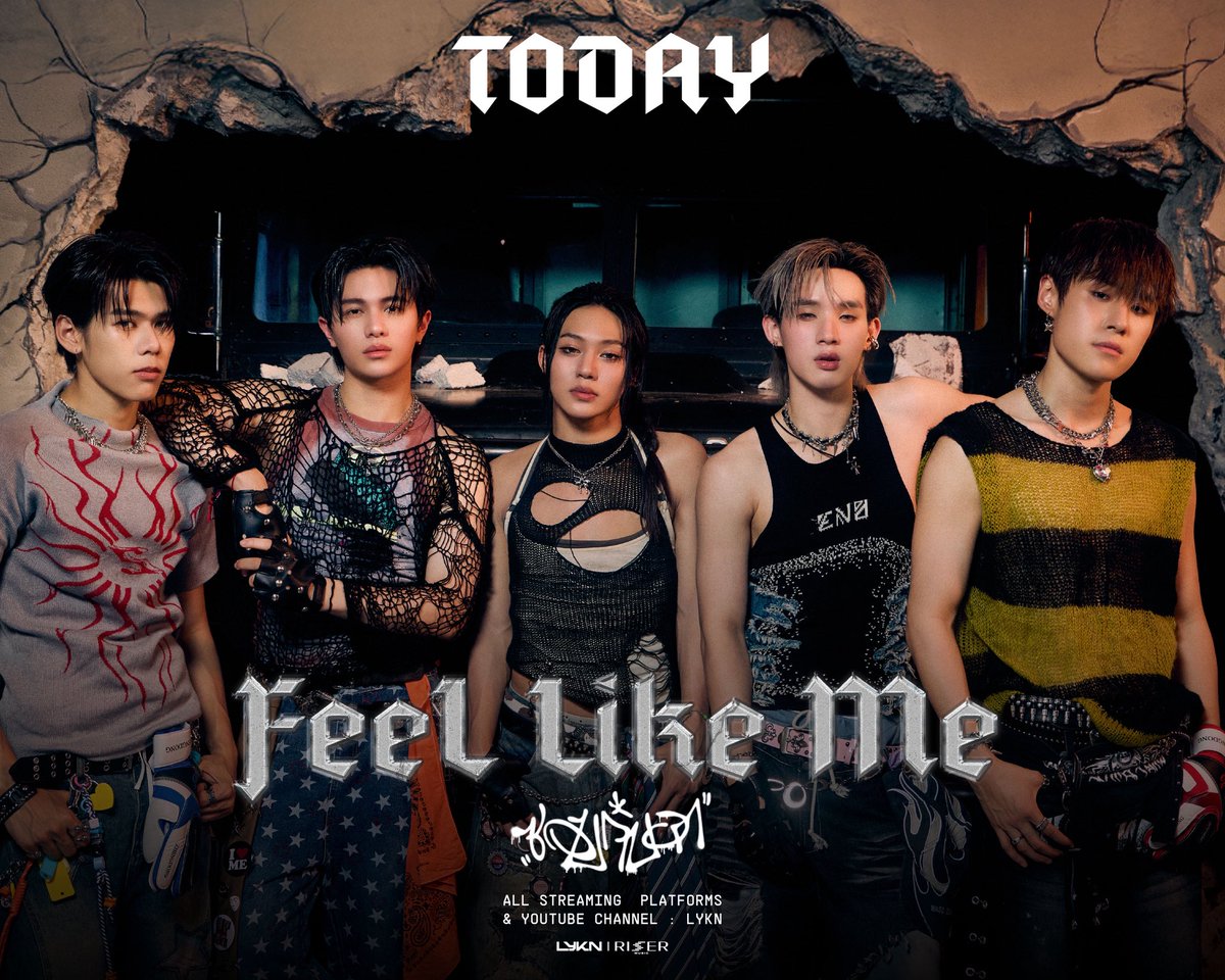 It’s the day! Let’s put your hands up 🔥
'ชอบก็บอก (Feel Like Me) - LYKN'  

MUSIC VIDEO RELEASE
TODAY | 5 PM

📺YouTube : LYKN
&amp; ALL STREAMING

#️⃣FeelLikeMeLYKN_MV
.
#FeelLikeMe_LYKN
#LYKN
#RISERMUSIC