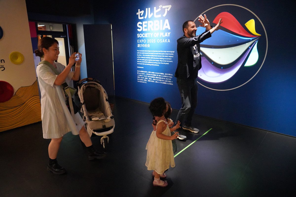 serbiaexpo2025's tweet photo. この半年間セルビア館は「遊びの社会」をテーマに、遊びの持つ創造性を1,050,011人の方々にご体験いただき、9月に夢洲を訪れた大統領もセルビアがこれ程注目を浴びたことを喜んでいました。

次はセルビアが2年後に皆さんをお迎えする番です！

それでは2027年、ベオグラードでお会いしましょう！🇷🇸🌏 https://t.co/CcTgdD0dFp