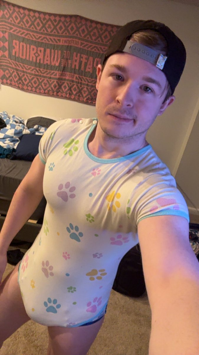 Woke up this morning to a message that I should be in a diaper and to send a picture as proof as soon as I could. I was told I could be in a slightly brighter/baby option, but instead of changing diapers it seemed that wearing a bright onesie during my workout was fine too