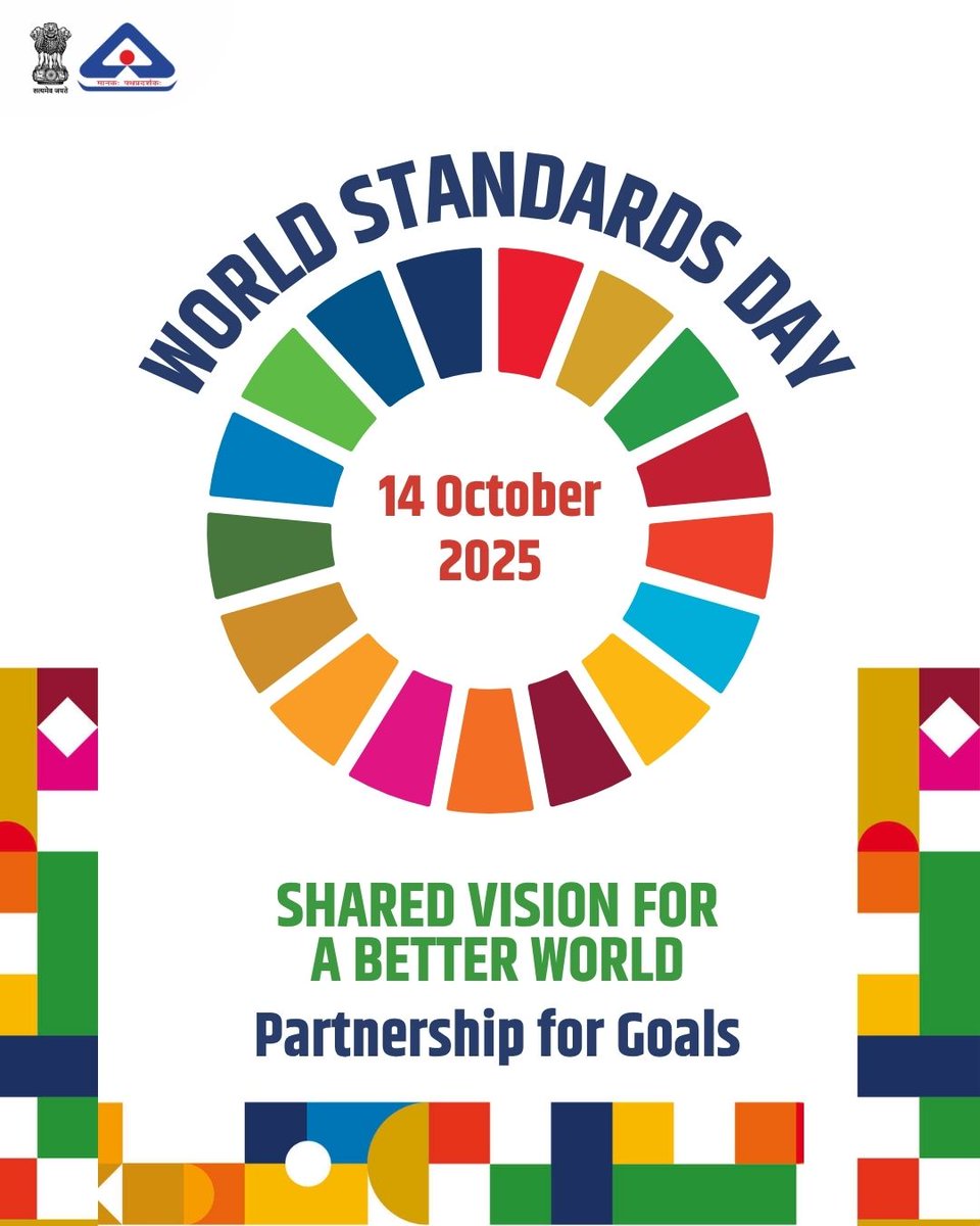 Shreekant26's tweet image. Celebrating World Standards Day 2025: SDG 17
I join global voices to honor the unsung heroes of standardization. This Diwali, shop smart with the BIS CARE App, Verify HUID marks on jewellery, check ISI, CRS, lodge complaints 
#worldstandardsday #biscare #WSD2025 #shreekantpatil