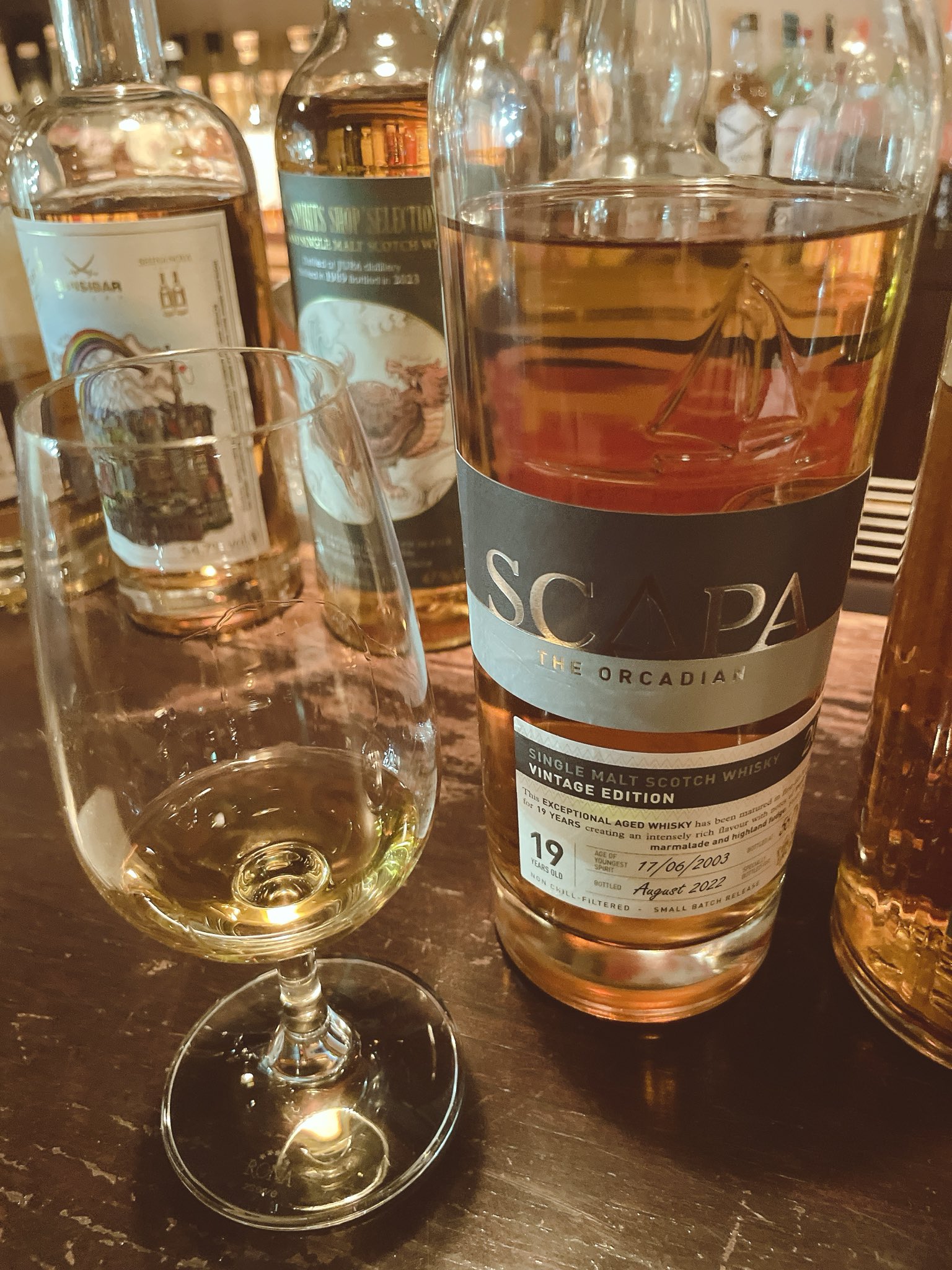 スキャパ 19年 2003 1stフィルアメリカンオ－クバレル TWE WHISKY