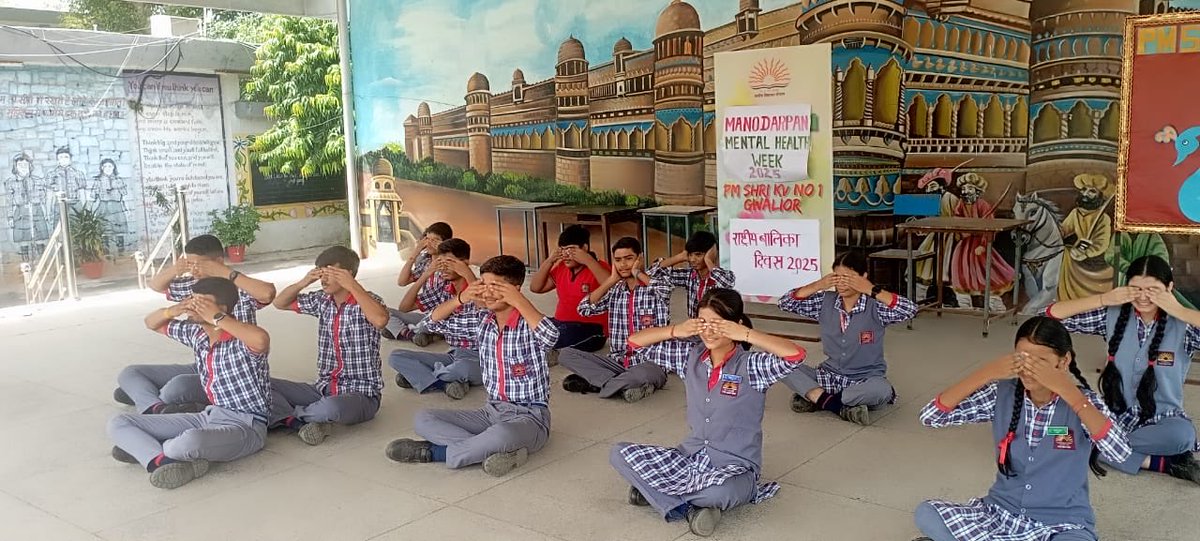 PM SHRI KV NO.1 GWALIOR (@kv1_gwl) on Twitter photo Observation of Mental Health Week at our school.The assembly talk held on “Community:Supporting Mental Well-being Together” and Yoga sessions for the students of Class X and XII.
<a href="/KVS_HQ/">Kendriya Vidyalaya Sangathan</a> Observation of Mental Health Week at our school.The assembly talk held on “Community:Supporting Mental Well-being Together” and Yoga sessions for the students of Class X and XII.
<a href="/KVS_HQ/">Kendriya Vidyalaya Sangathan</a>