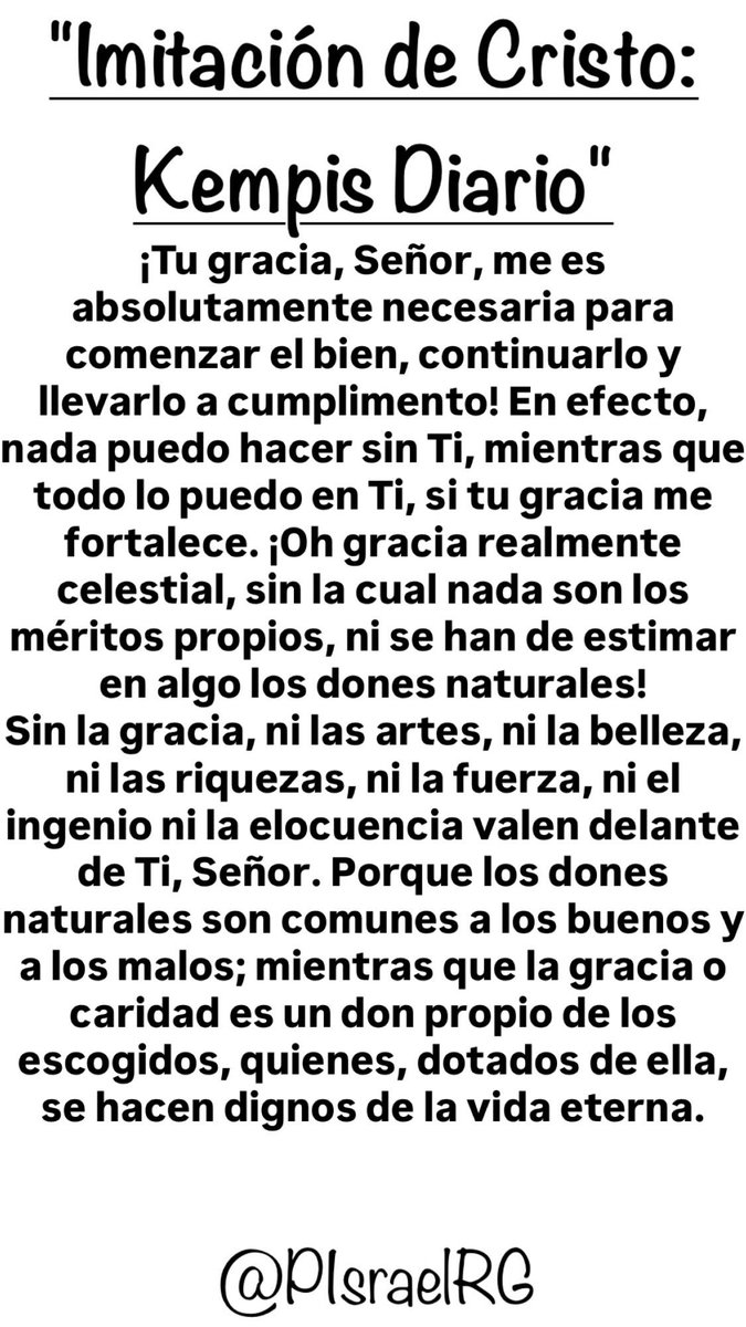PIsraelRG's tweet image. Kempis 14 Octubre🙏🏻👇🏻.