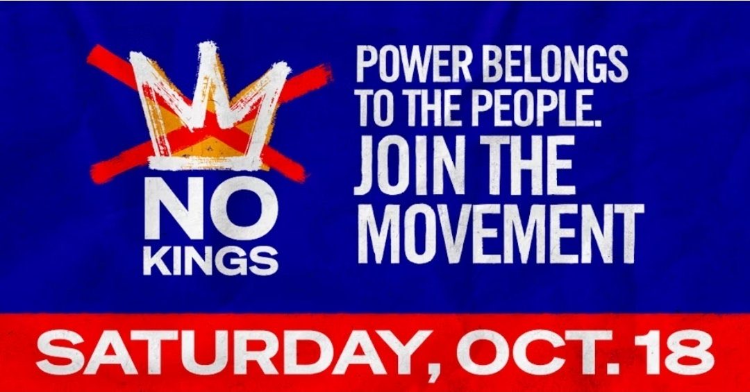wtpBLUE's tweet image. #NOKINGS #NoKingsOct18 #wtpBLUE NOSOTROS, EL PUEBLO
Es hora de tomar una posición. El 18 de octubre, manifestantes de todo el país participarán en manifestaciones pacíficas contra Trump y el Partido Republicano y sus ataques a nuestra paz y nuestros derechos.
El Presidente de…