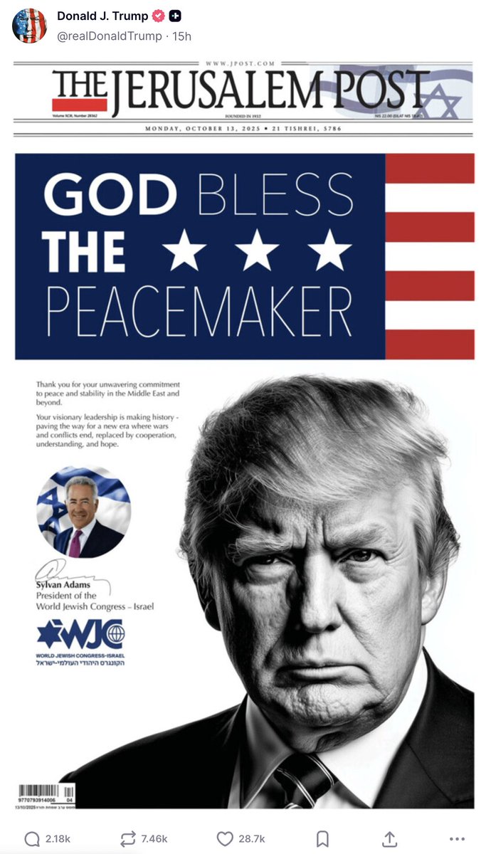 You can tell he really, really wanted that Nobel Peace Prize. Since that didn’t pan out, he’s now sacrificing the world’s markets to the gods and “miraculously” timing a few trades for a jackpot—allegedly.
#TrumpTariffs #Trump