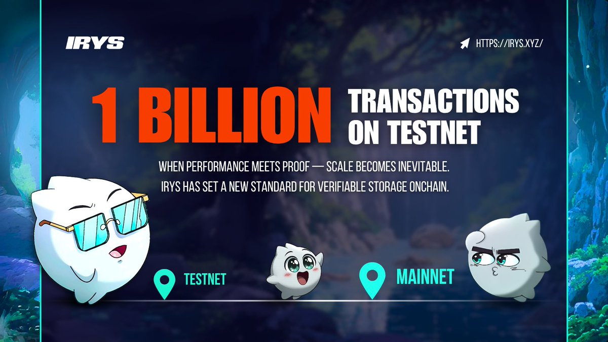 _CryptoNotes_'s tweet image. 1 BILLION data transactions processed.
The testnet served as our proving ground. The results are undeniable.
Now, @irys_xyz ready for the mainnet stage.
This milestone is more than a number—it's a testament to the scalability, resilience, and power of our infrastructure. A…