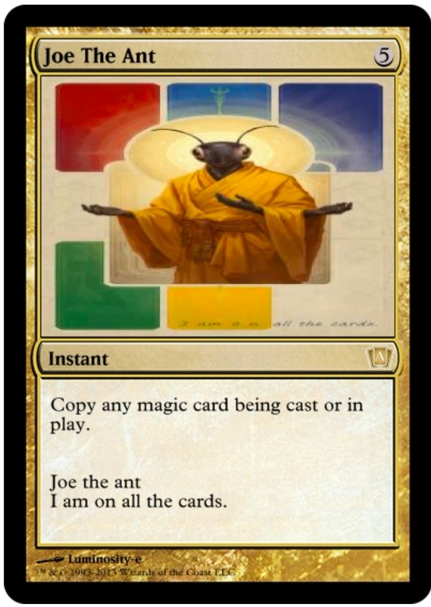 unixarcade's tweet image. Joe the ant by Luminosity  #mtg