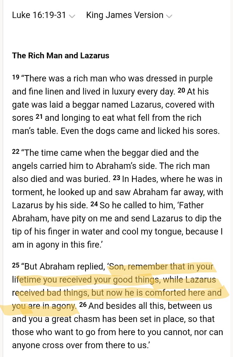 "I think I'm not, maybe, heaven-bound. I may be in heaven now as we fly in Air Force One. I'm not sure I'm gonna be able to make heaven."

Sounds like somebody's been reading the Bible!