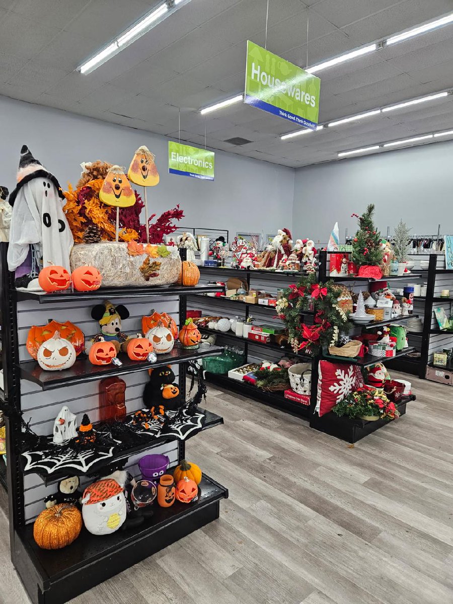 ThinkGoodwill's tweet image. 🎃 Halloween is just around the corner! Gear up for a spooky celebration at our Goodwill stores across Southern LA . From eerie costumes to chilling decor, and all the accessories in-between, we've got everything you need. 🕸️
Find your store by visiting thinkgood.org/shop
