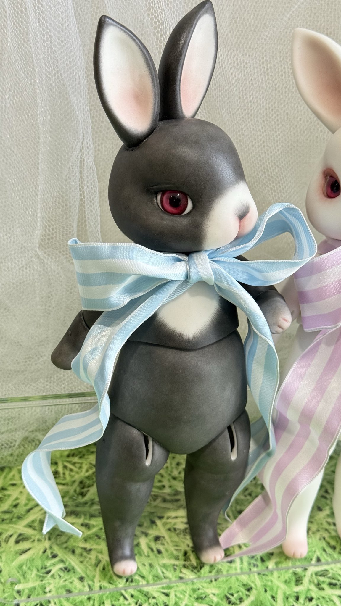 ひかりのうさぎ　おやこ リサラーソン｜ひかりのうさぎおやこセット（あおい）