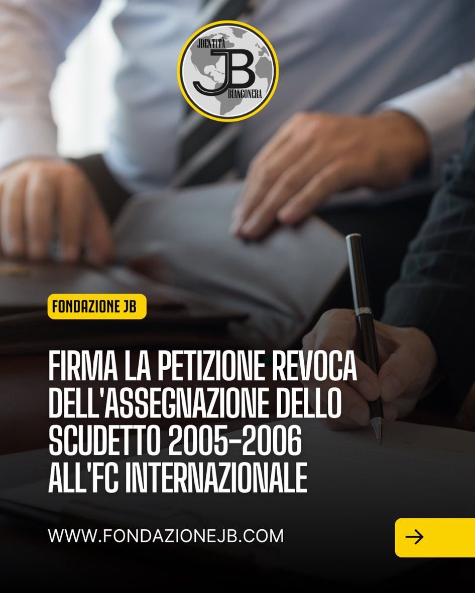 Quasi 4.000 firme in 24 ore. Sapete cosa vuol dire?
Che su milioni di juventini, solo una manciata ha trovato 2 minuti per difendere la propria squadra.

Però a lamentarsi siamo tutti fenomeni.
Tutti esperti di “ingiustizie”, tutti a scrivere “vergogna”, tutti a dire che “ci