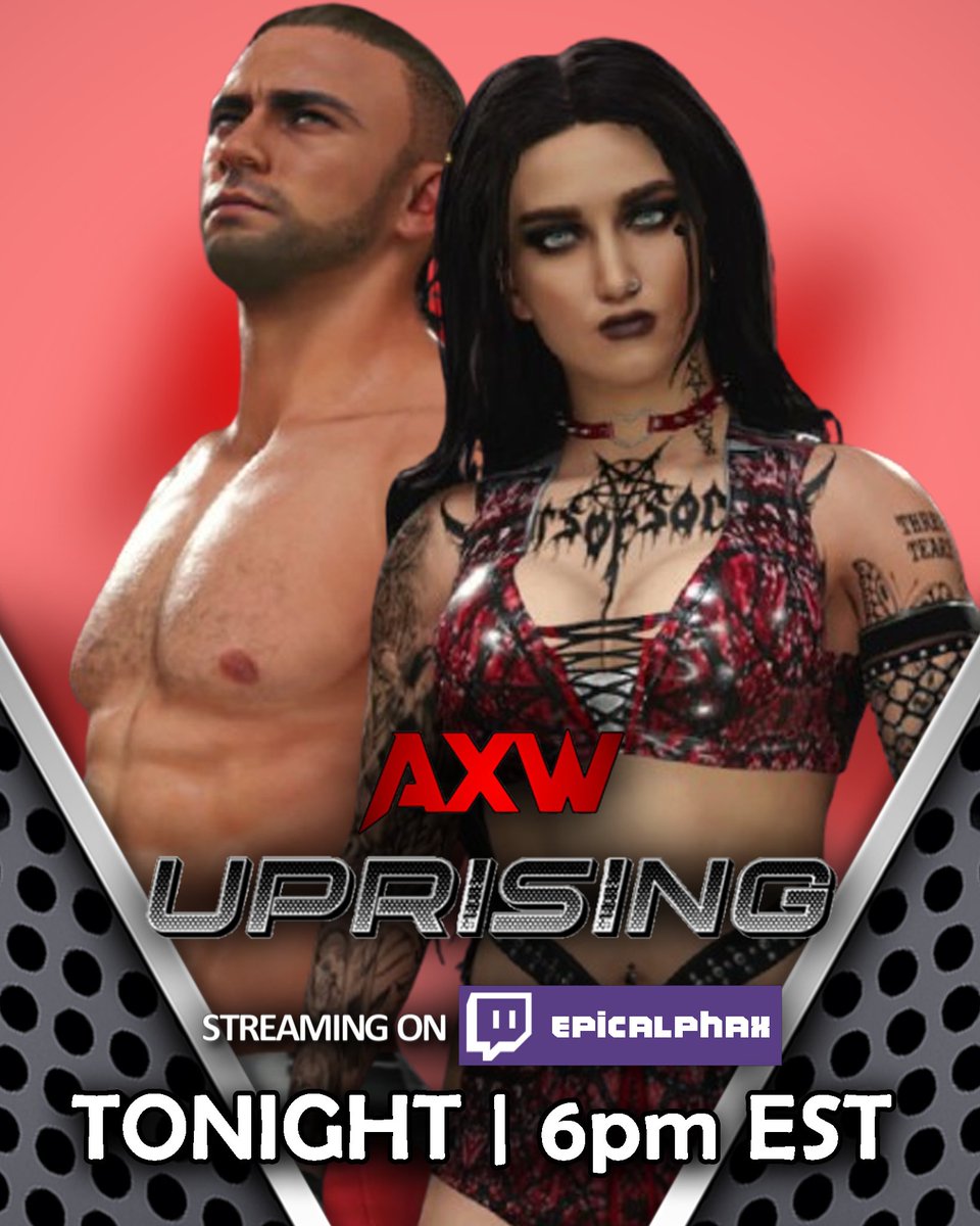 Alpha Xtreme Wrestling (@axwrestle) on Twitter photo After the disgusting act of punting Mai Young, <a href="/2kEthanMercedes/">Ethan Mercedes</a> and <a href="/2kVioletA/">Violet Anderson</a> will be in the building!
#AXWUprising
Tonight @ 6pm EST | twitch.tv/epicalphax After the disgusting act of punting Mai Young, <a href="/2kEthanMercedes/">Ethan Mercedes</a> and <a href="/2kVioletA/">Violet Anderson</a> will be in the building!
#AXWUprising
Tonight @ 6pm EST | twitch.tv/epicalphax