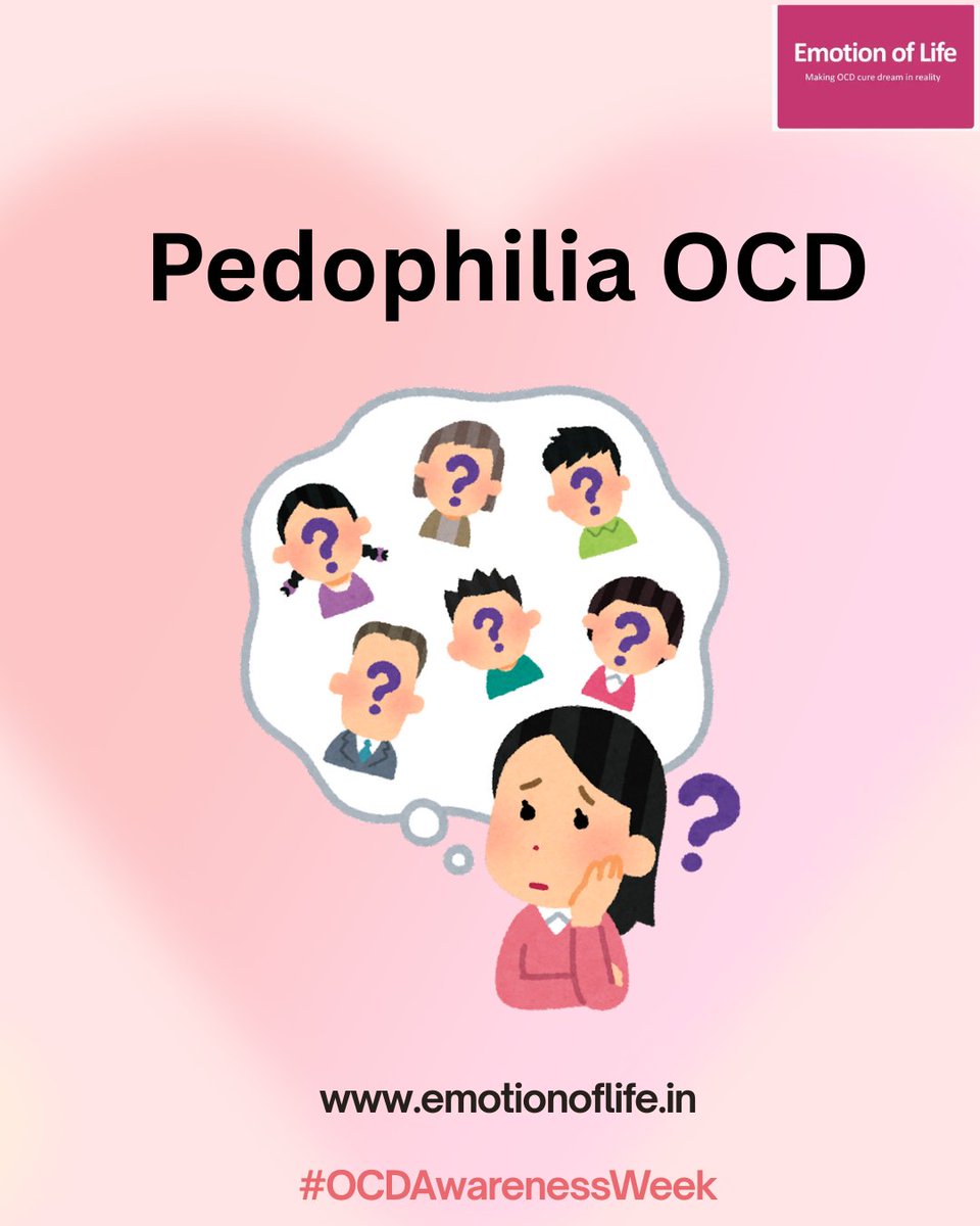 emotionoflife75's tweet image. POCD isn’t about attraction — it’s about fear.
Unwanted thoughts that go against everything you believe in. It’s painful, confusing, and filled with guilt — but it’s treatable. CBT and ERP therapy can help you find peace again.
#POCD #OCDRecovery #IntrusiveThoughts #PureO