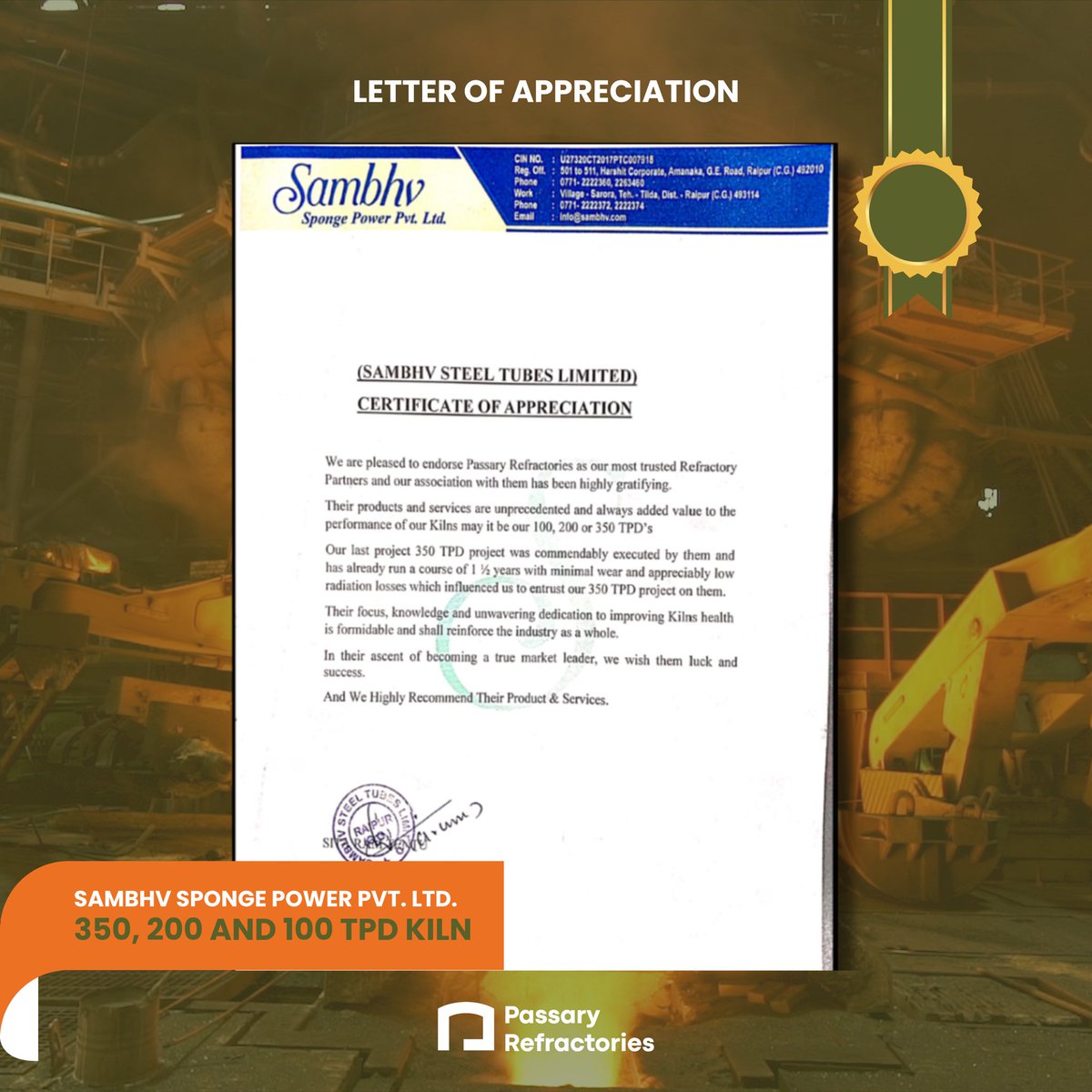 Passary_'s tweet image. True craftsmanship lies in details unseen - in the precision of every layer, the strength of every bond.
Because for us, quality isn’t just delivered - it’s engineered.
#PassaryRefractories #RefractorySolutions #QualityEngineering #IndustrialExcellence #ClientAppreciation