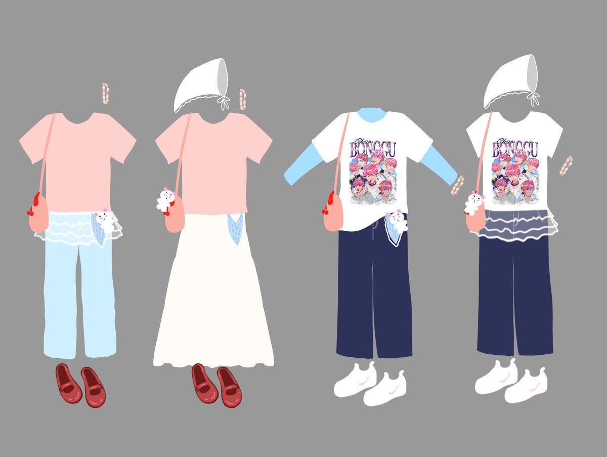 hello_breena's tweet image. Contemplating which outfit i should wear 🤔