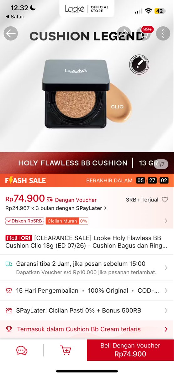 lookecosmetics's tweet image. FLASH SALE 70%!

Free voucher ratusan ribuuu khusus promo tengah bulannn!
Klik sekaranggg👇🏻
bit.ly/3CJv6by