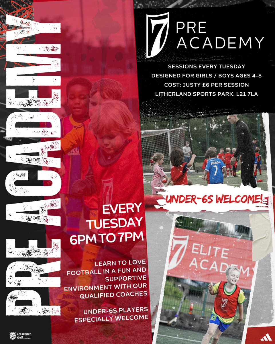 7 Elite Academy - United Kingdom (@7eliteacademyuk) on Twitter photo PRE ACADEMY π¬π§ πΊπΈ Our popular Pre Academy sessions continue at Litherland Sports Park tonight! Every session was SOLD OUT in September π
BOOK NOW π
π uk.7eliteacademy.com/preacademy/
π² DM
π© uk@7eliteacademy.com
#7EliteAcademyUK | #PlayerPathway | #LiverpoolGrassrootsFootball PRE ACADEMY π¬π§ πΊπΈ Our popular Pre Academy sessions continue at Litherland Sports Park tonight! Every session was SOLD OUT in September π
BOOK NOW π
π uk.7eliteacademy.com/preacademy/
π² DM
π© uk@7eliteacademy.com
#7EliteAcademyUK | #PlayerPathway | #LiverpoolGrassrootsFootball