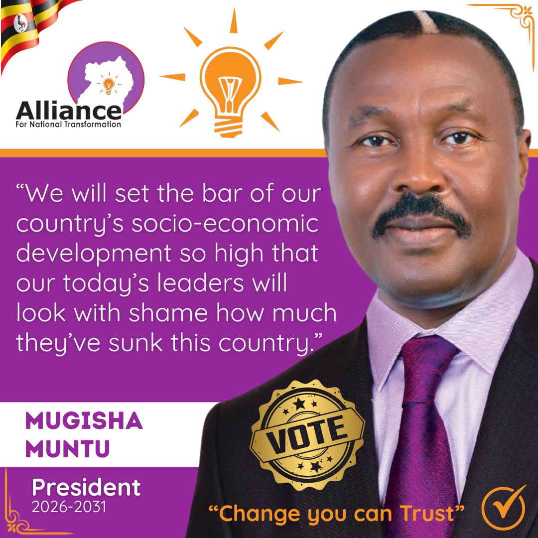 “We will set the bar of our country’s socioeconomic development so high that our today’s leaders will look with shame how much they’ve sunk this country”. Maj. Gen. (RTD) <a href="/mugishamuntu/">Mugisha Muntu</a> 

#MugishaMuntu 
#Muntu4President