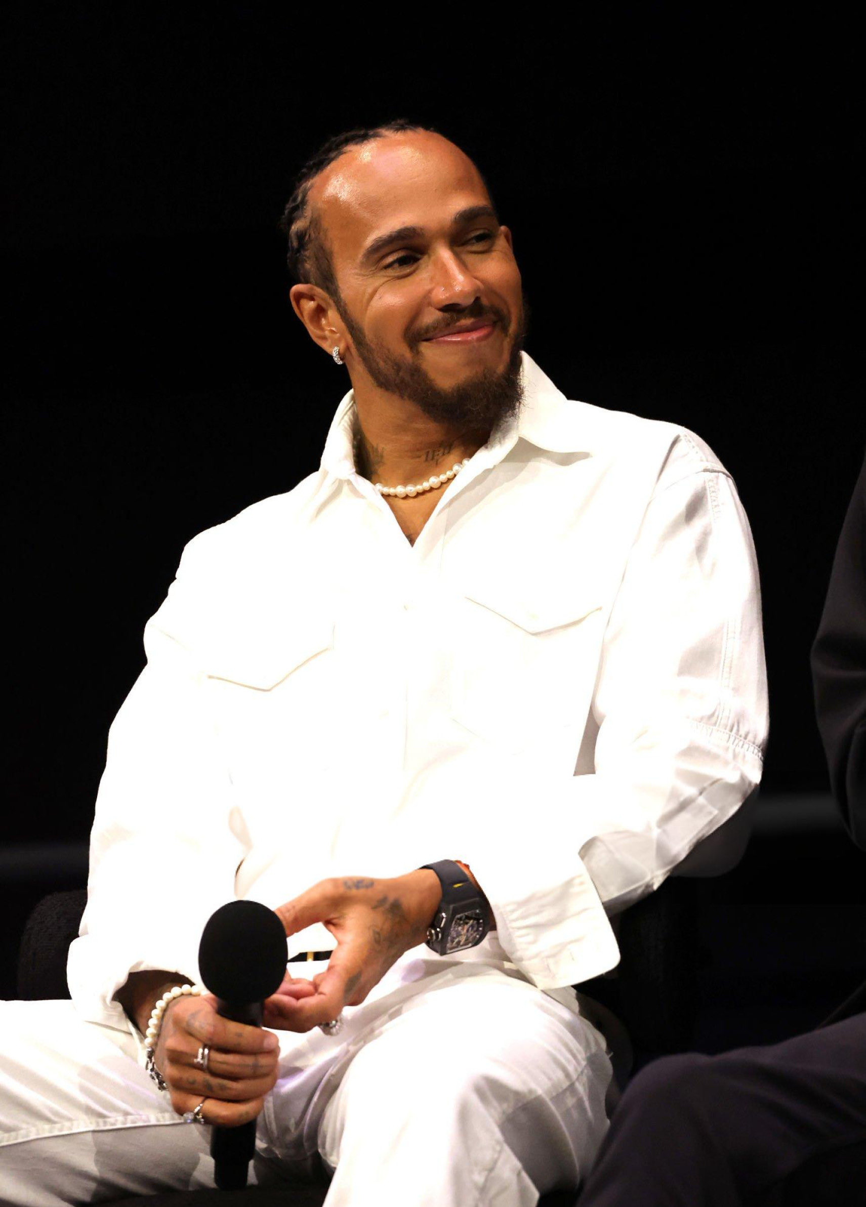 deni on X: "Lewis Hamilton attends an Apple Films Special Screening of “F1 the Movie” in LA. https://t.co/Cyx6fAAsc1" / X