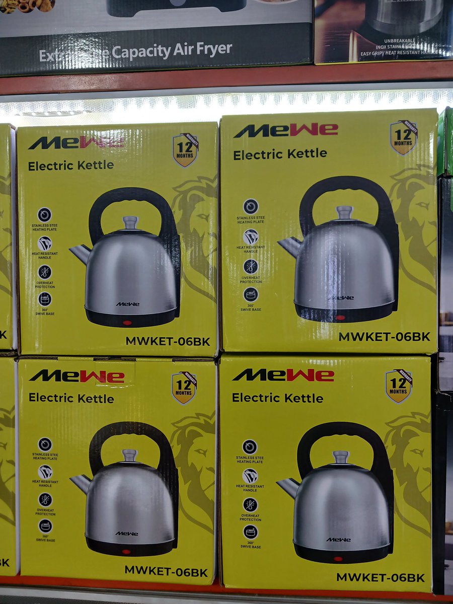 Food steamer,  150k 
Pressure cooker,  180k
Airfryer,  8L. 180k
Electric kettle, 70k
0770955232/0704156306