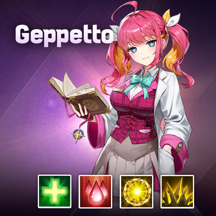 KoSGLBL's tweet photo. [Soul Introduction: 4th] Geppetto (Epic)  
- Excellent Leader Skill: Increase maximum HP of Physical type allies by 25%.

- Excellent passive skill against Physical type enemies
   : Reduces DMG received from Physical type enemies by 40%.

- Epic Soul for the 2nd PickUp https://t.co/BiSNcl4xnF