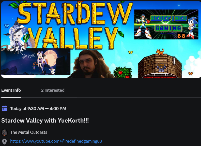 MikeyRFDGaming's tweet photo. Will be playing #StardewValley with @YueKorth  today starting around 9:00am central time, we'll see ya there!!! https://t.co/bPvTdfEmrr
https://t.co/XPXYThI0xN
https://t.co/Yg37UMI4iO 
https://t.co/LjfaM3qH46

#StardewValley
#GamingCommunity
#StreamTogether
#FarmLifeFun
#CoOpGaming
#GamerFriends
#LiveStreaming
#MorningGaming