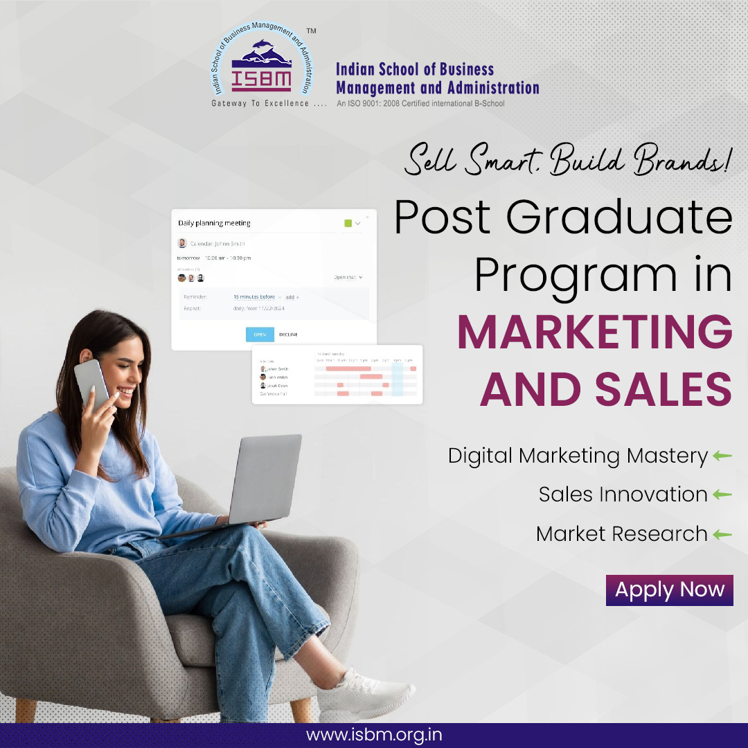isbma's tweet image. Unlock your potential in the dynamic world of business with the Post Graduate Program in Marketing &amp;amp; Sales at ISBM. Master strategies that drive growth and success.

#ISBM #MarketingAndSales #PostGraduateProgram #CareerGrowth #BusinessLeadership