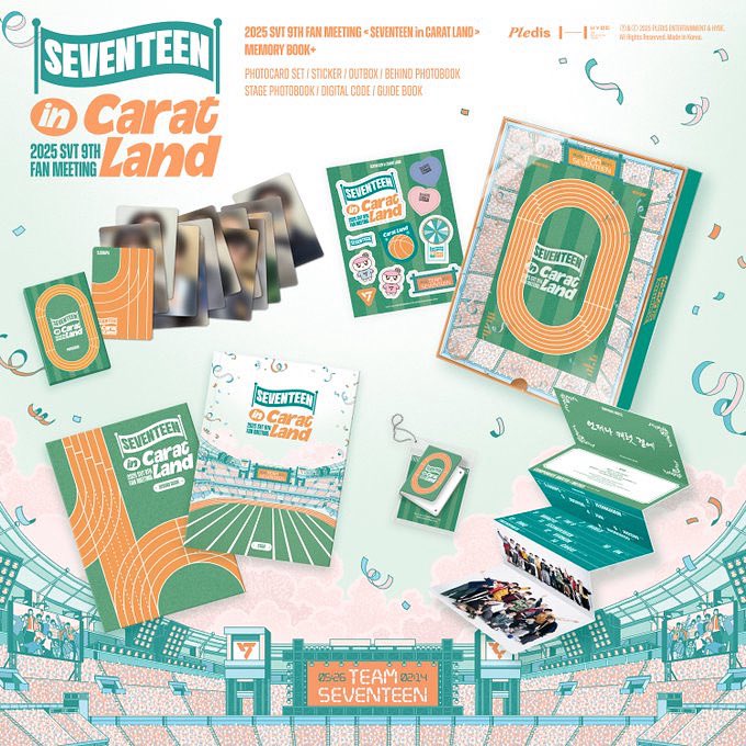 #SDPH_PREORDER

2025 SVT 9TH FAN MEETING SEVENTEEN IN CARAT LAND MEMORY BOOK

₱2,930 + lsf

₱500 DP PAYO
BAL ONCE IN PH
4-6 wks ETA after ship
Release: starts Nov 3

Reply/ DM to order
