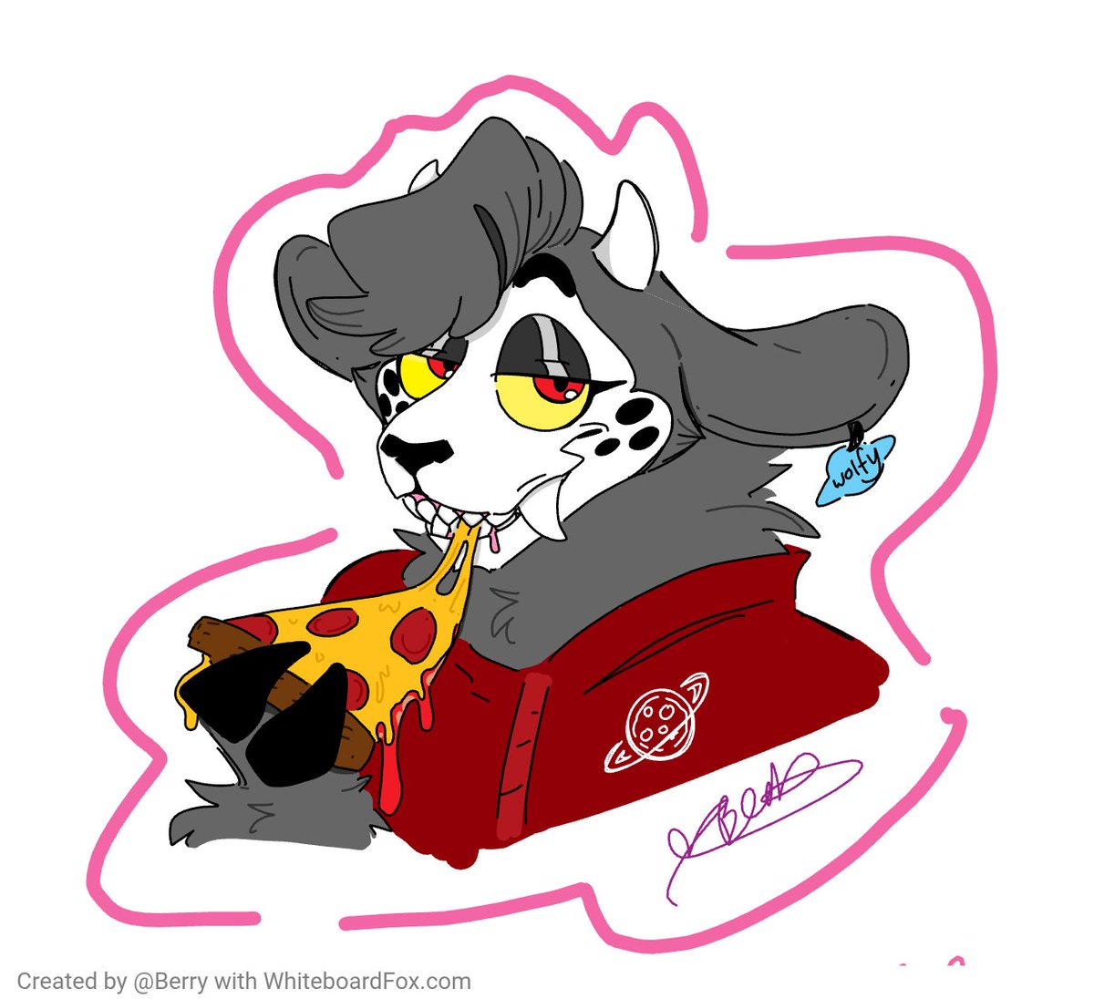 Theberryvoid's tweet image. Thought I would post aome art of my fursona

Yes they have the pizzaplanet outfit on zjsns
#ToyStory 
#pizzaplanet
#fursona
#Artwork 
#artmoots
