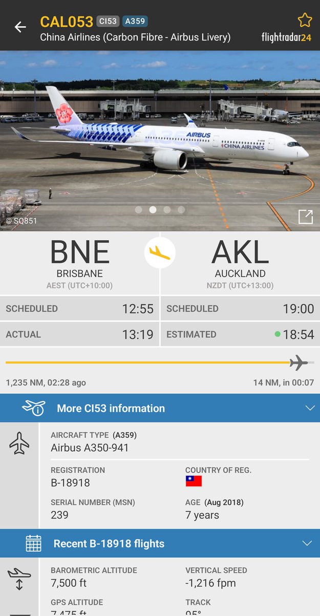 难得一见“鱼骨”涂装的宽体客机，原来是华航的350
