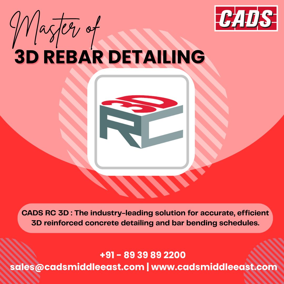 CADSMiddleEast's tweet image. 🚀 Transform Rebar Detailing with CADS RC 3D!
Experience the next generation of rebar detailing and modeling with CADS RC 3D – designed for accuracy, speed, and seamless collaboration.
#CADSRC3D #structuralengineering #bbs #BIM #autocad #RebarDesign #Revit #Rebar